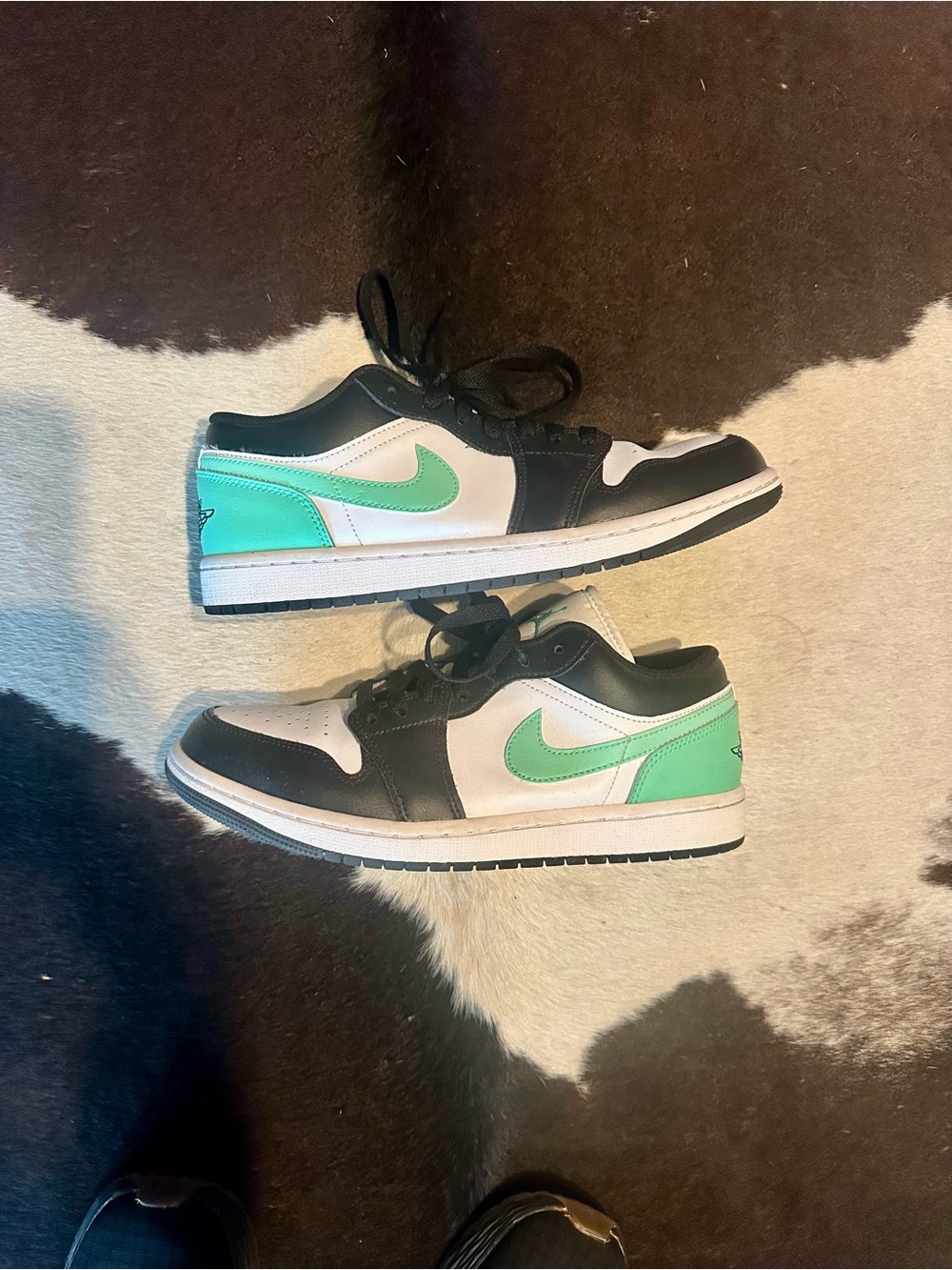 Nike Men's Air Jordans in Black, White & Mint